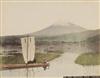 (JAPAN) kimbei, kozaburo, farsari Lavish album containing 100 beautifully hand-colored photographs of Japan,